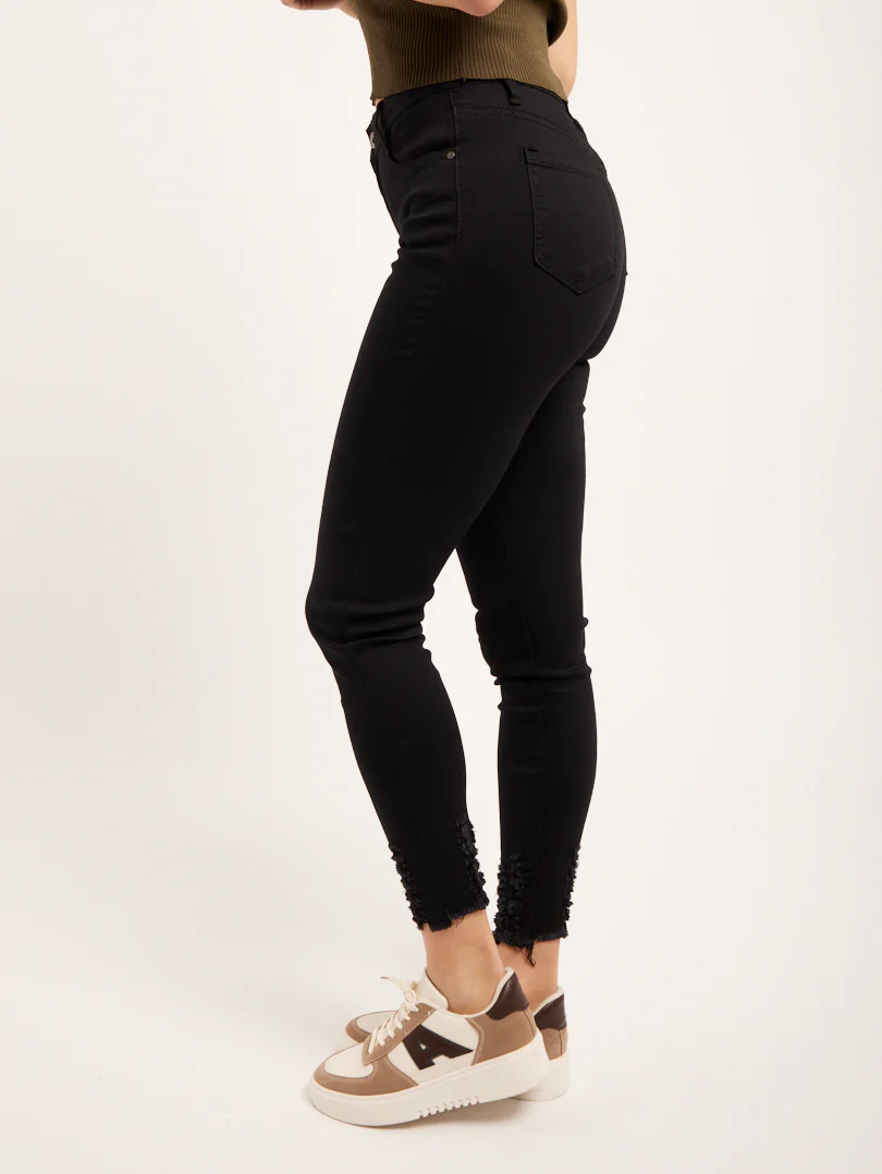 Jean mid waist noir - Image 3
