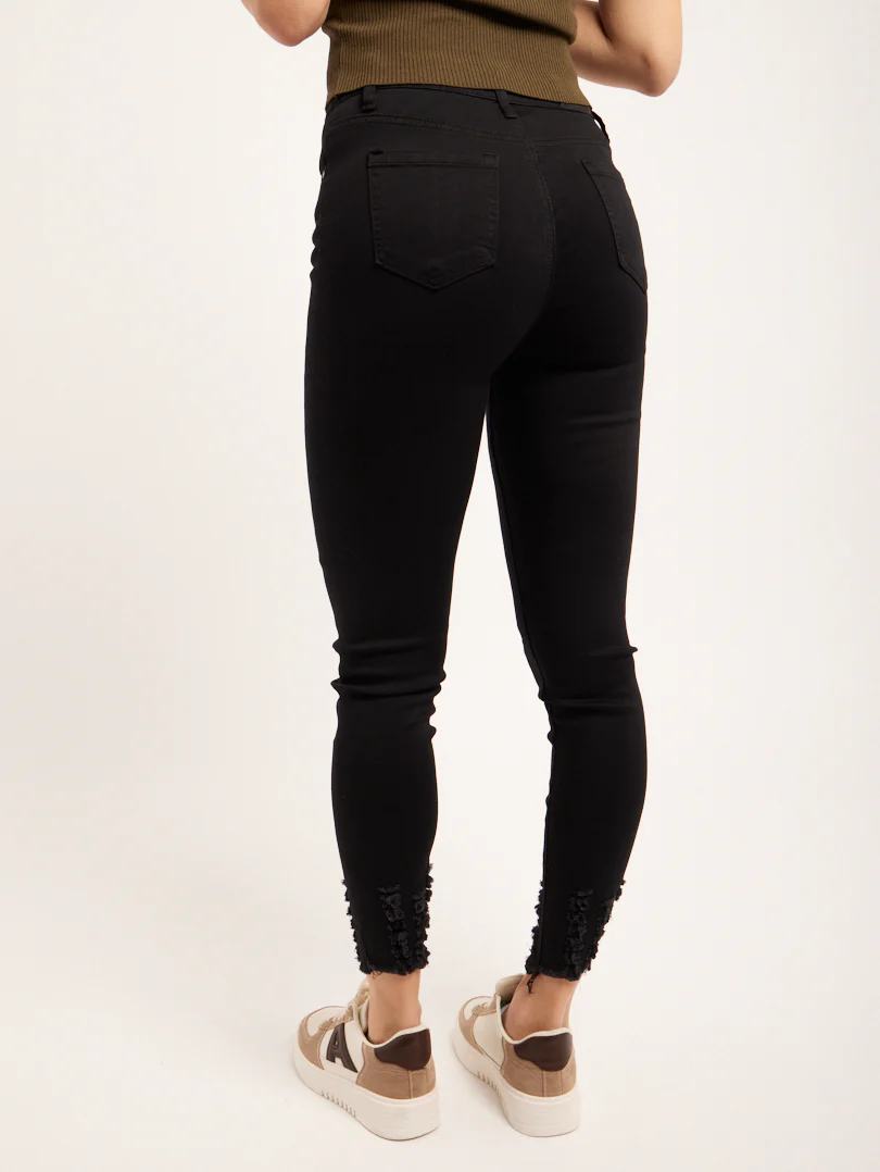 Jean mid waist noir - Image 4