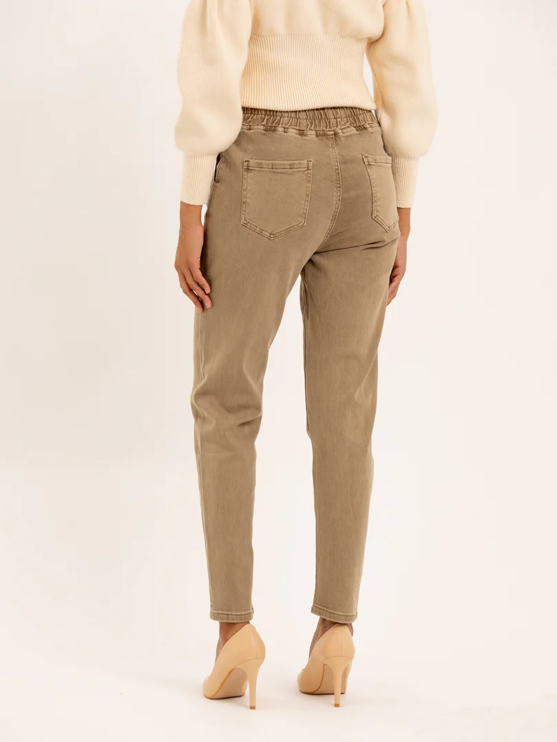 Jean mom fit taille élastique - Image 4