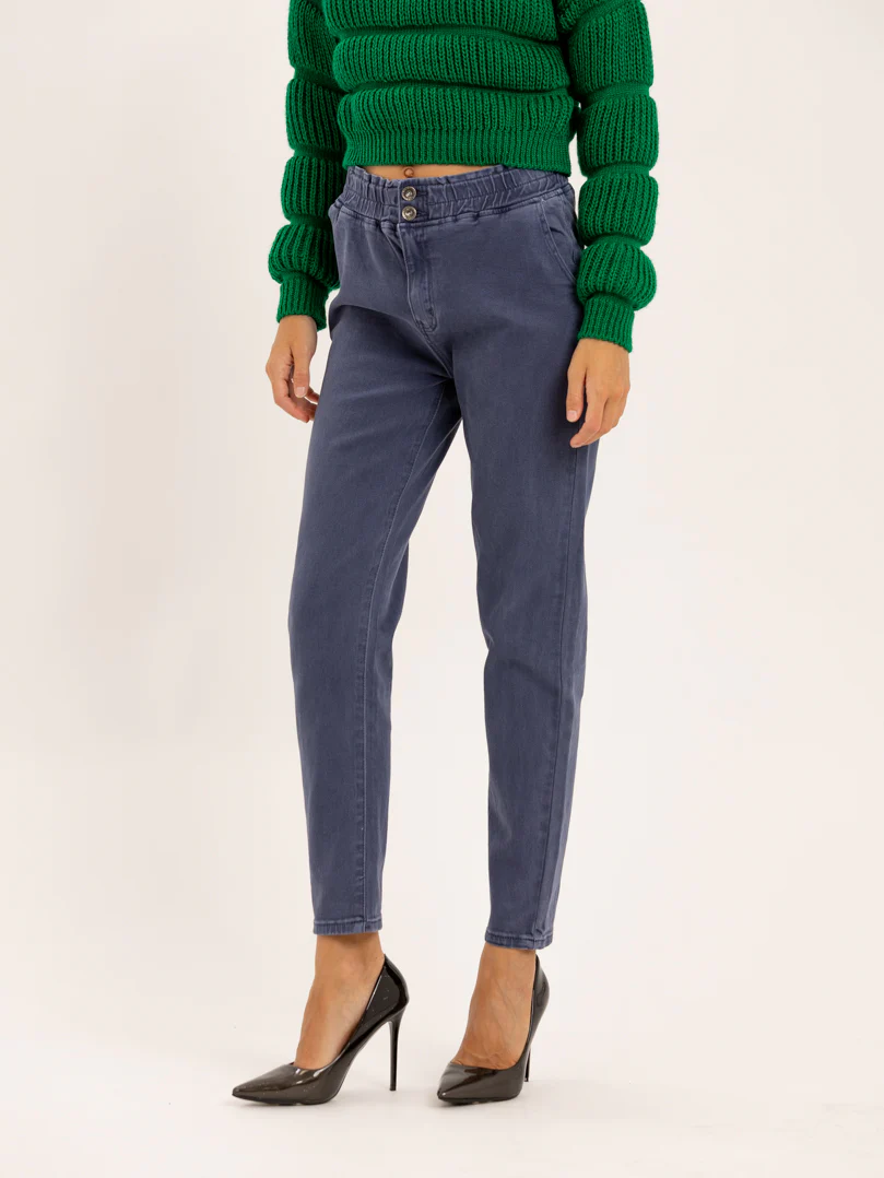 Jean mom fit taille élastique - Image 6