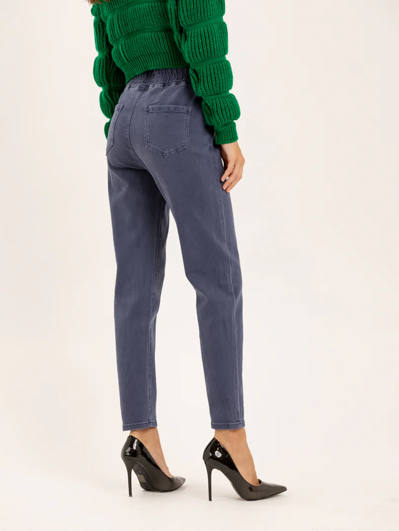 Jean mom fit taille élastique - Image 8