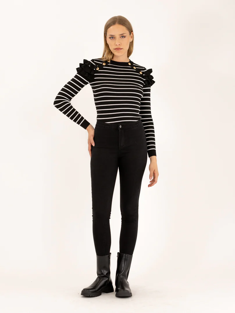 Jean skinny 7/8 ourlet brut - Image 8