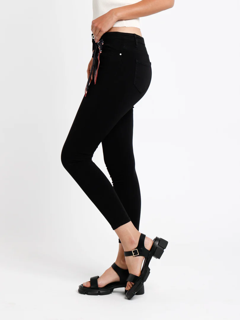 Jean skinny avec garniture en foulard - Image 14