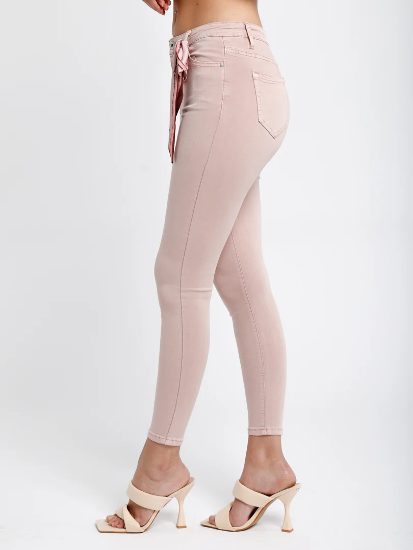 Jean skinny avec garniture en foulard - Image 4