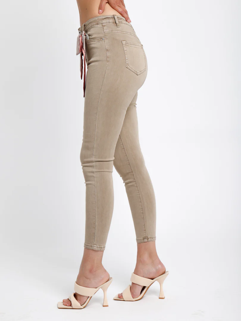 Jean skinny avec garniture en foulard - Image 7