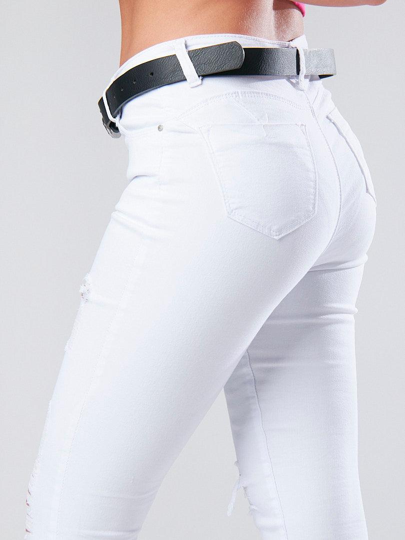 Jean skinny déchiré taille haute - Image 4