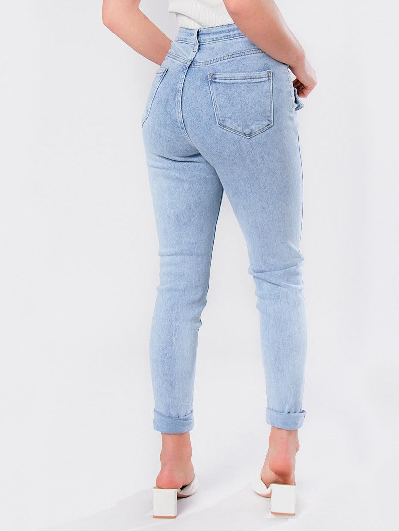 Jean slim avec quatre boutons - Image 4