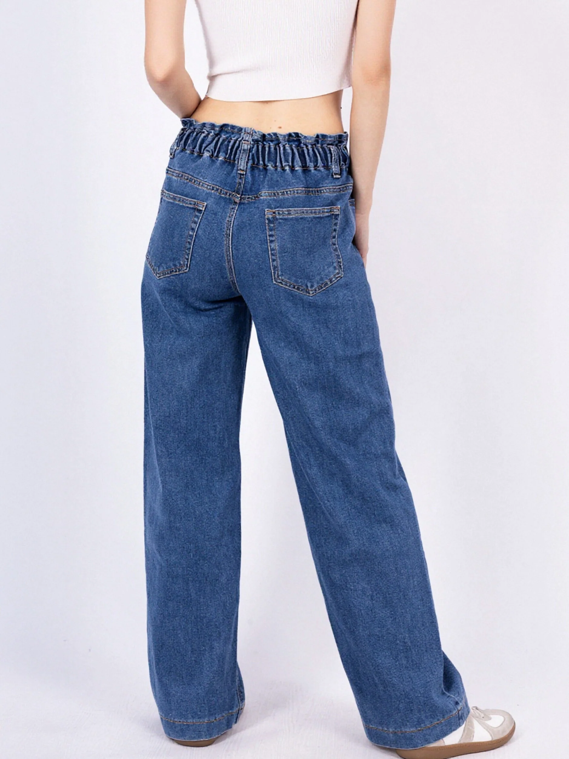 Jean Wide à Taille Élastique - Image 2