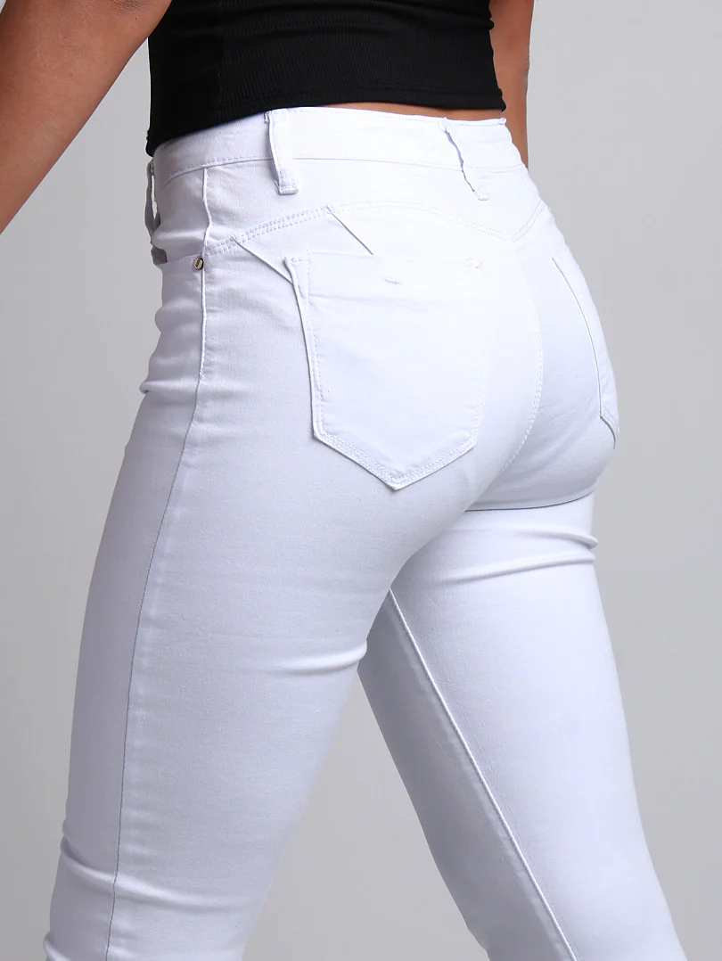 Jeans blanc slim - Image 4