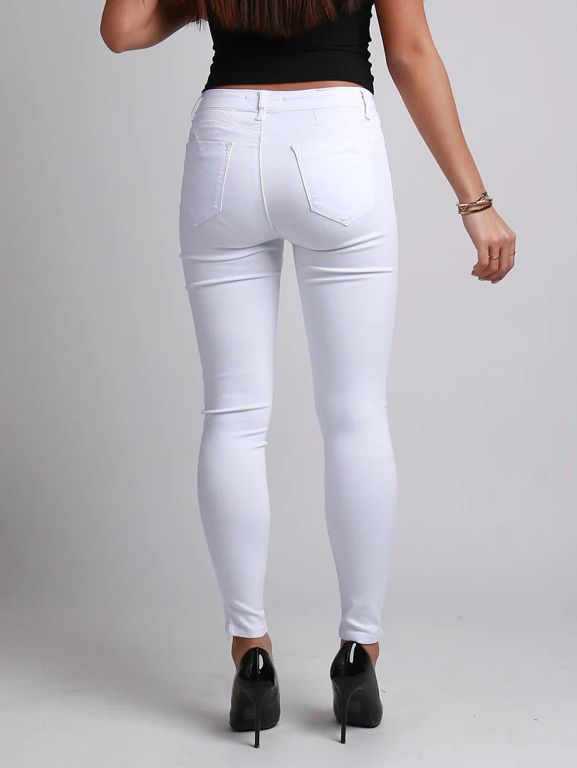 Jeans blanc slim - Image 5