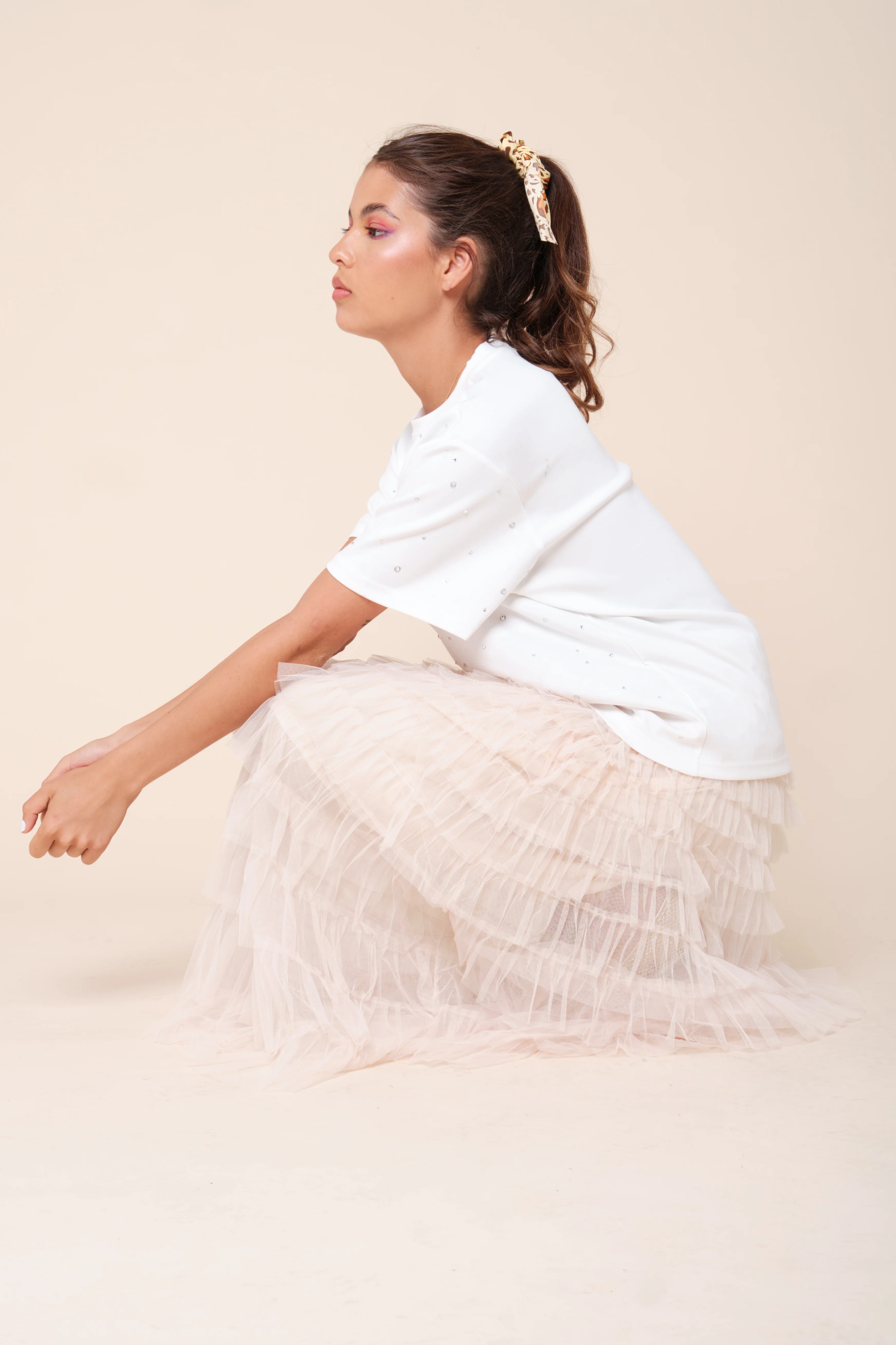 Jupe longue en tulle - Image 3