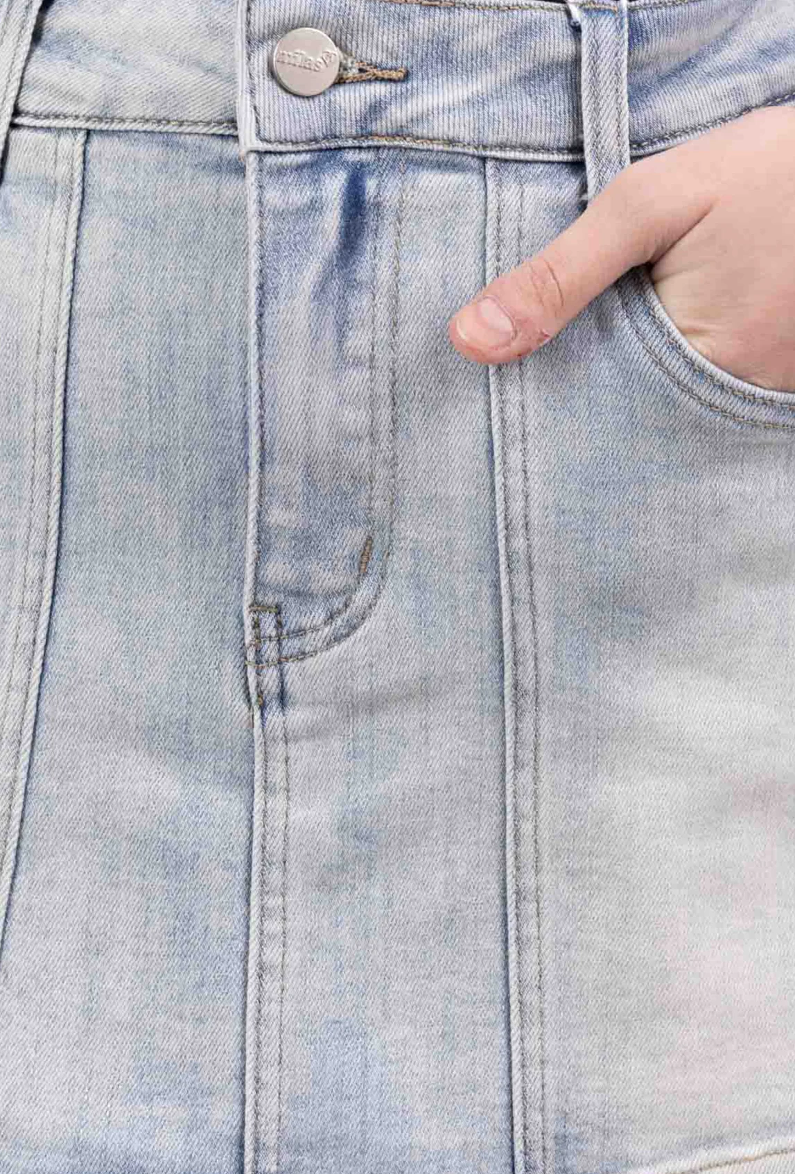 Jupe-Short en Jean Délavé - Image 6