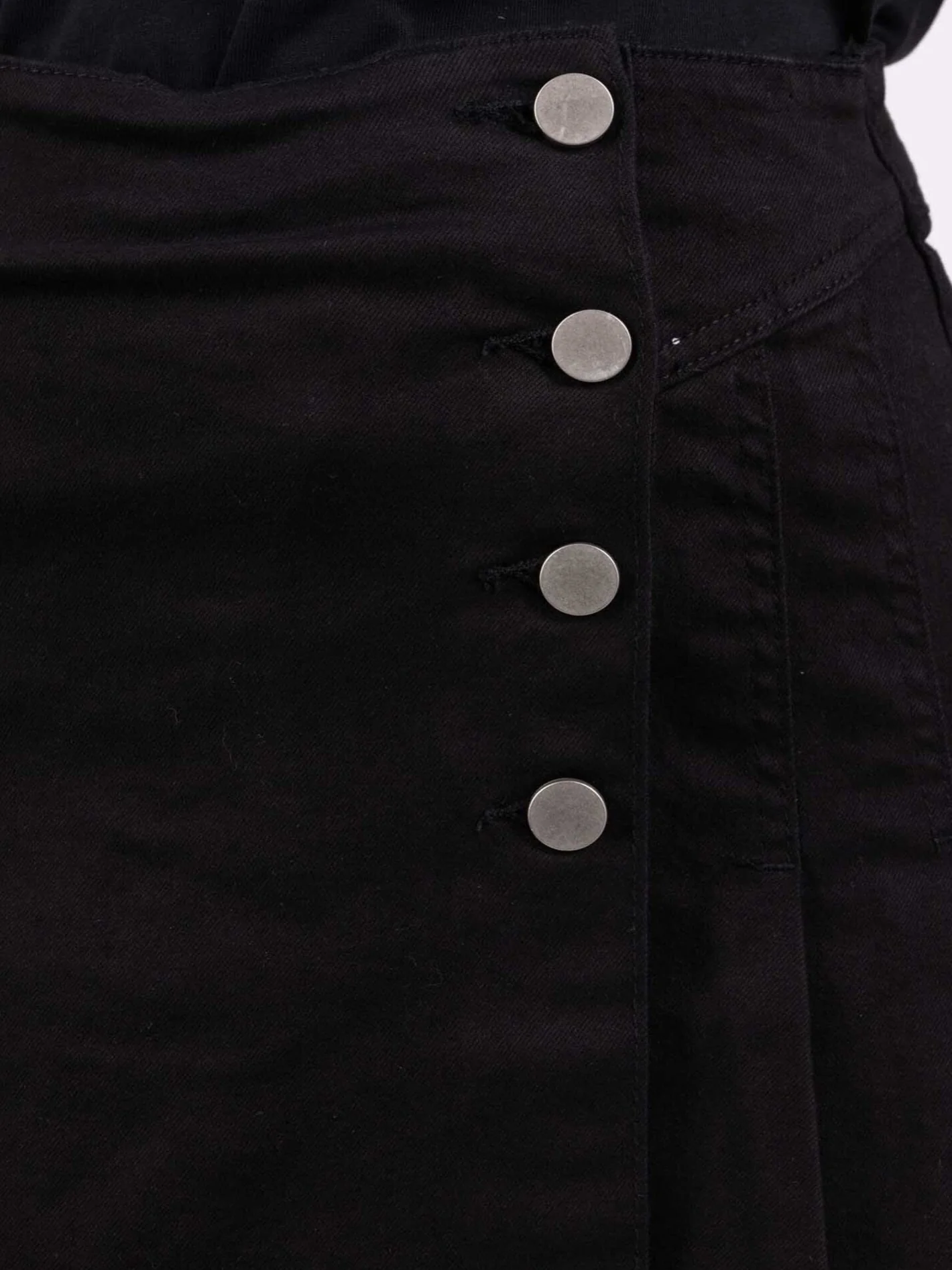 Jupe-Short en jean noir - Image 4