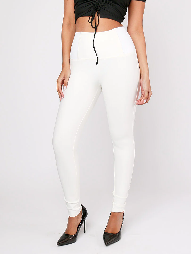Legging blanc taille haute - Image 2