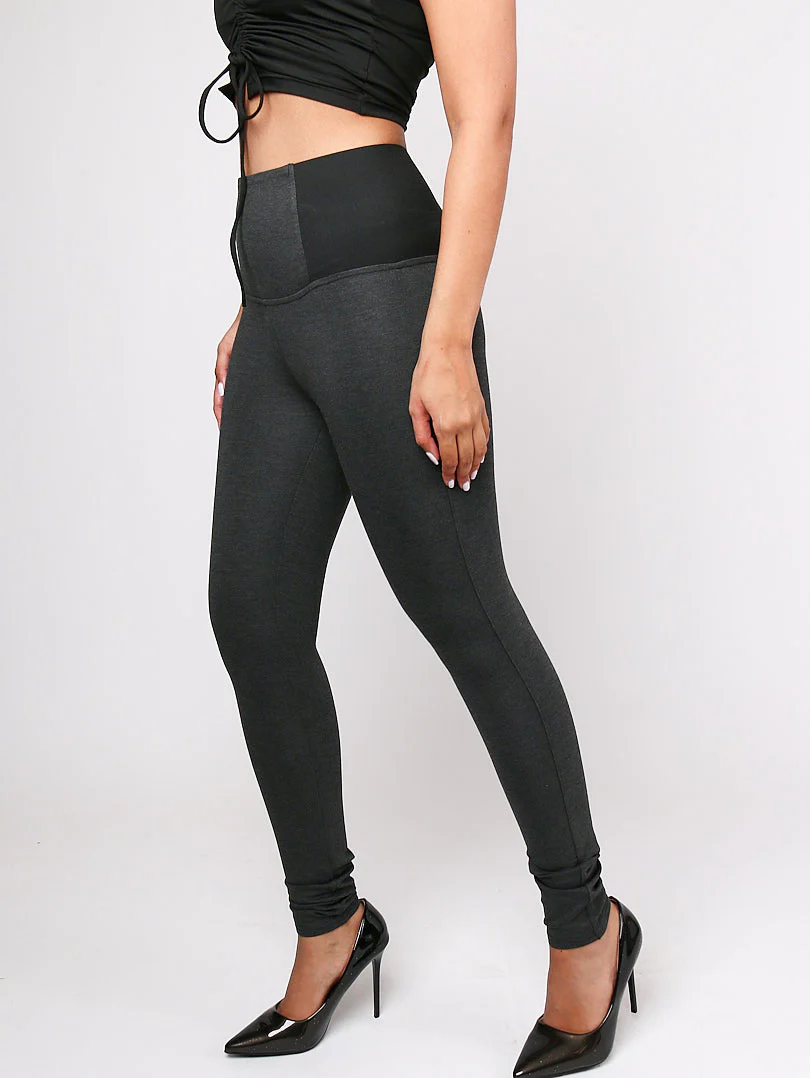 Legging gris taille haute - Image 2
