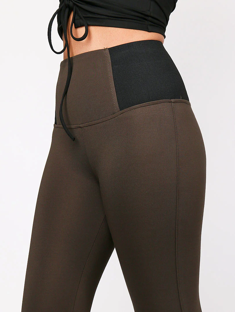 Legging kaki taille haute - Image 3