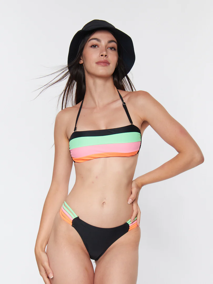 Maillot de bain deux pièces à bretelle unique