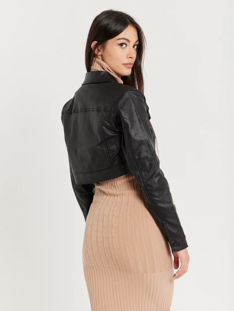 Mini veste en toile enduite - Image 3