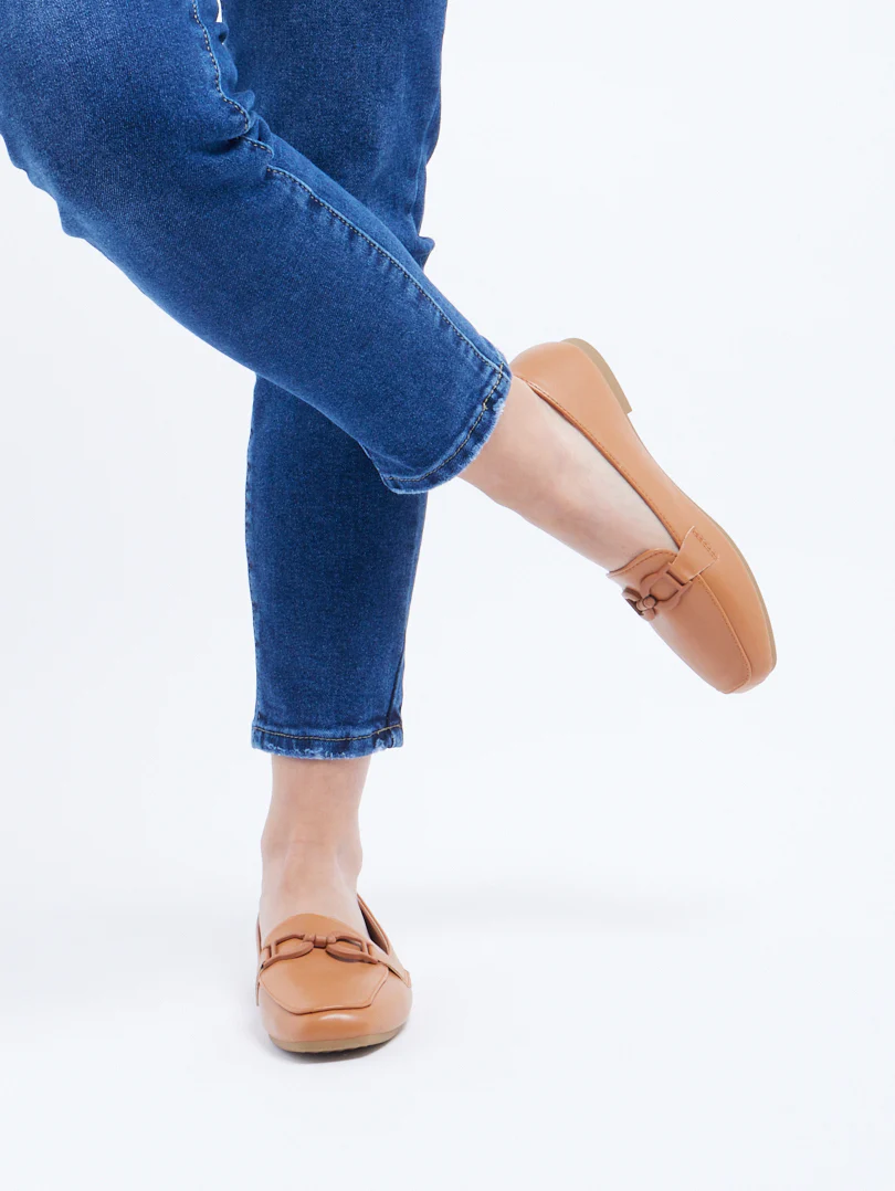Mocassins ton sur ton