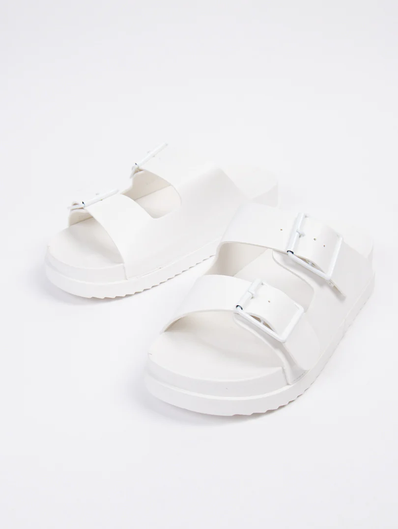 Mules monochromes à double-brides - Image 4