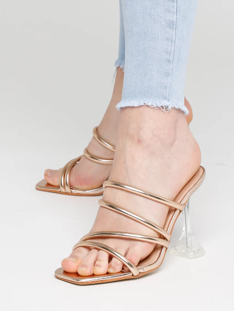 Mules pointure large à multi brides