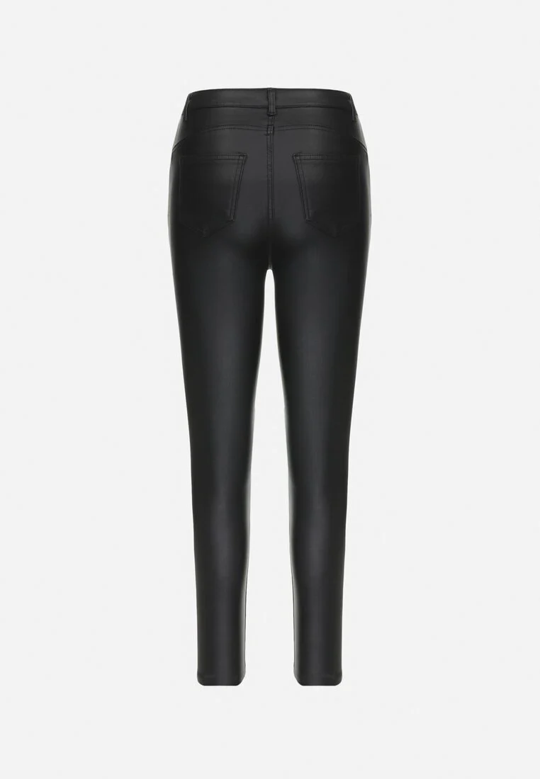 Pantalon biker avec empiècements noir - Image 7
