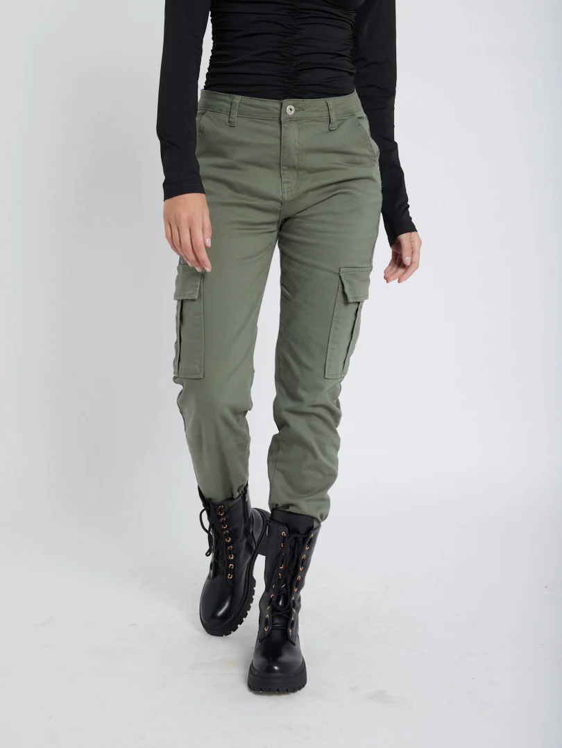 Pantalon cargo droit