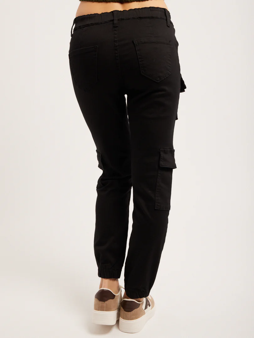 Pantalon cargo multi poches ourlet élastique - Image 11