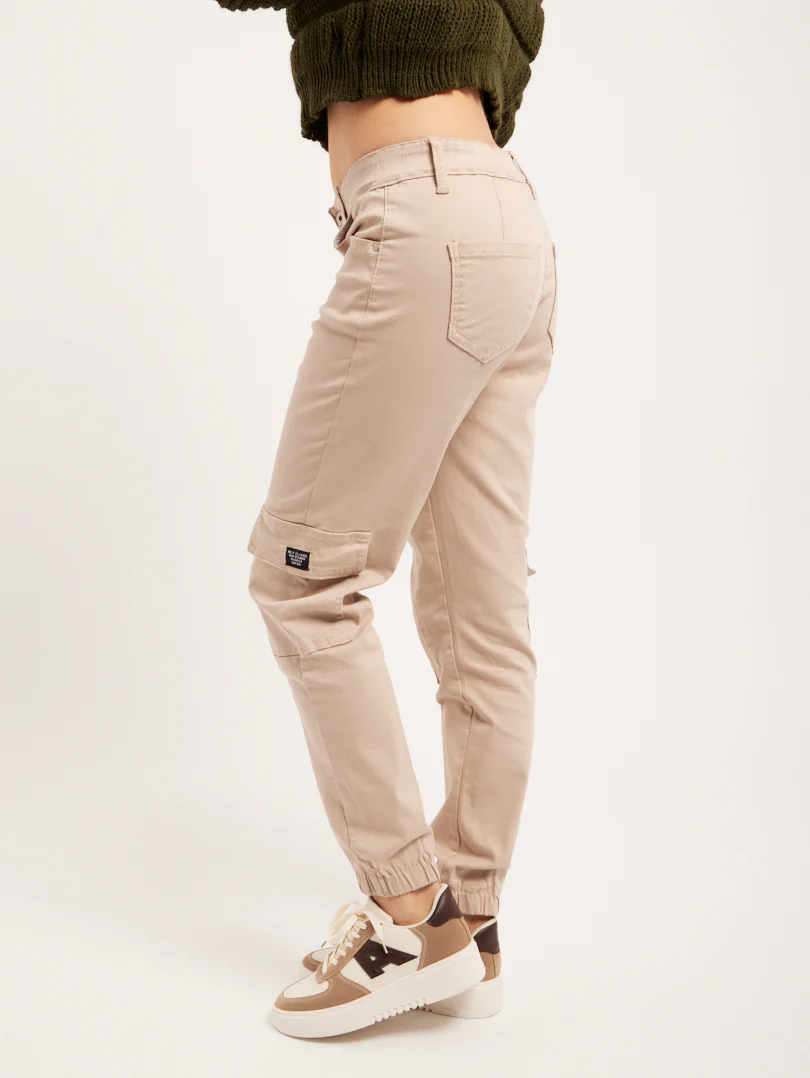 Pantalon cargo multi poches ourlet élastique - Image 2