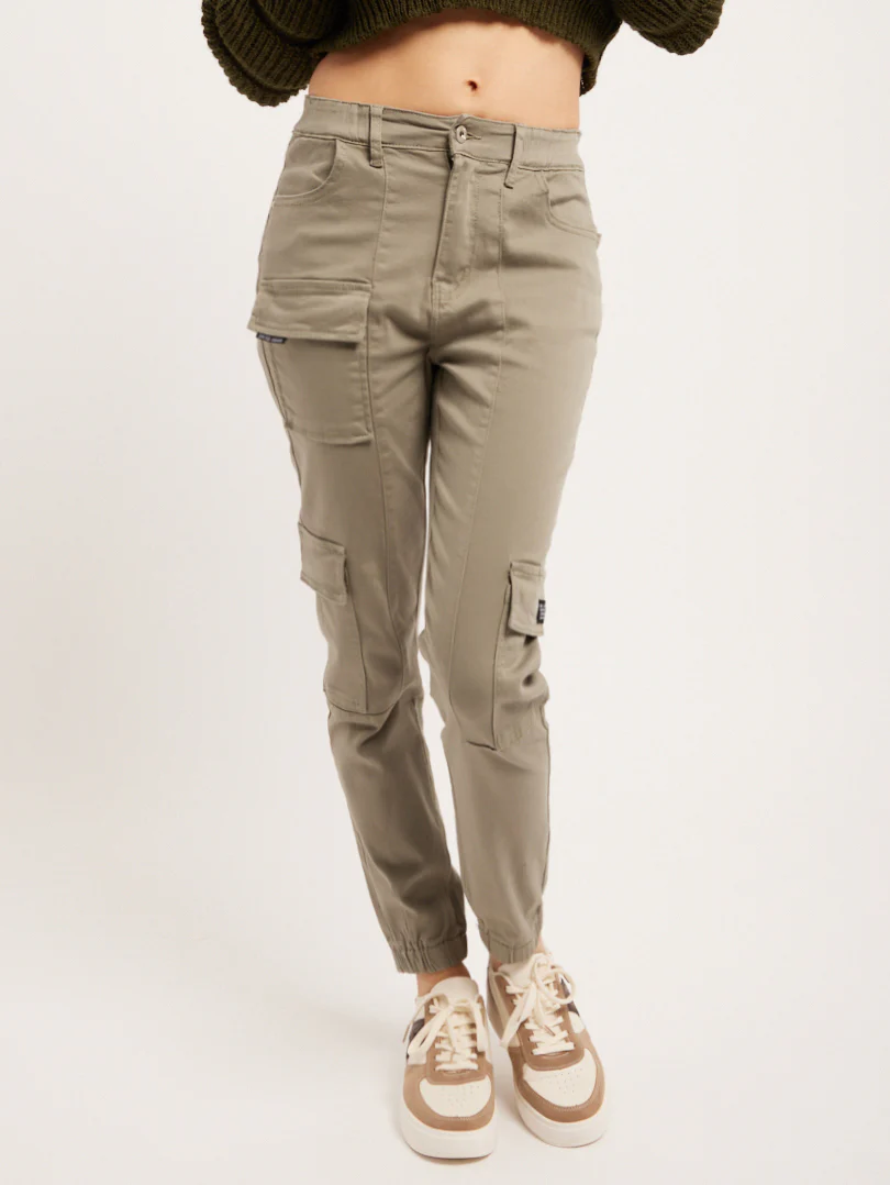 Pantalon cargo multi poches ourlet élastique - Image 5