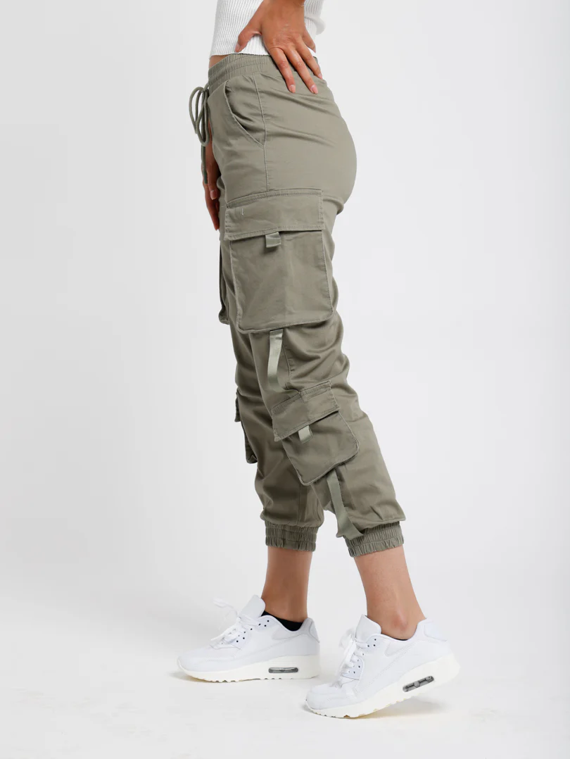 Pantalon cargo taille élastique - Image 6