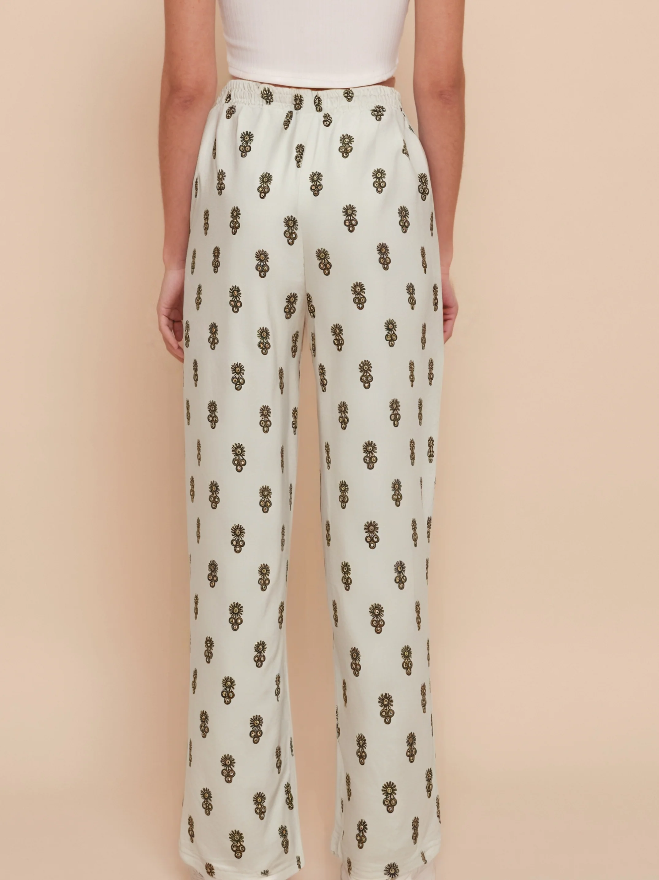 Pantalon d’été droit à imprimé bohème - Image 3