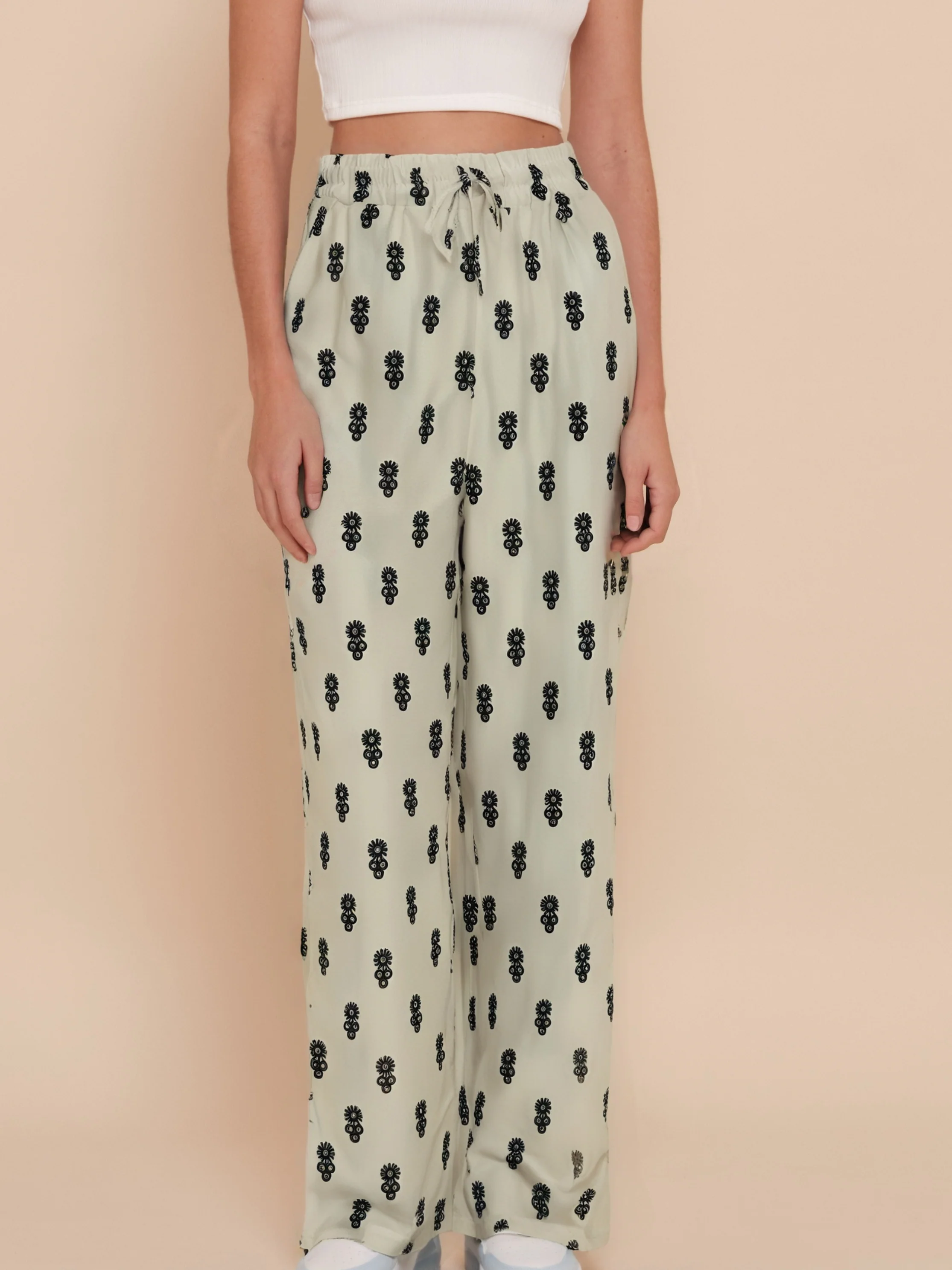 Pantalon d’été droit à imprimé bohème - Image 4