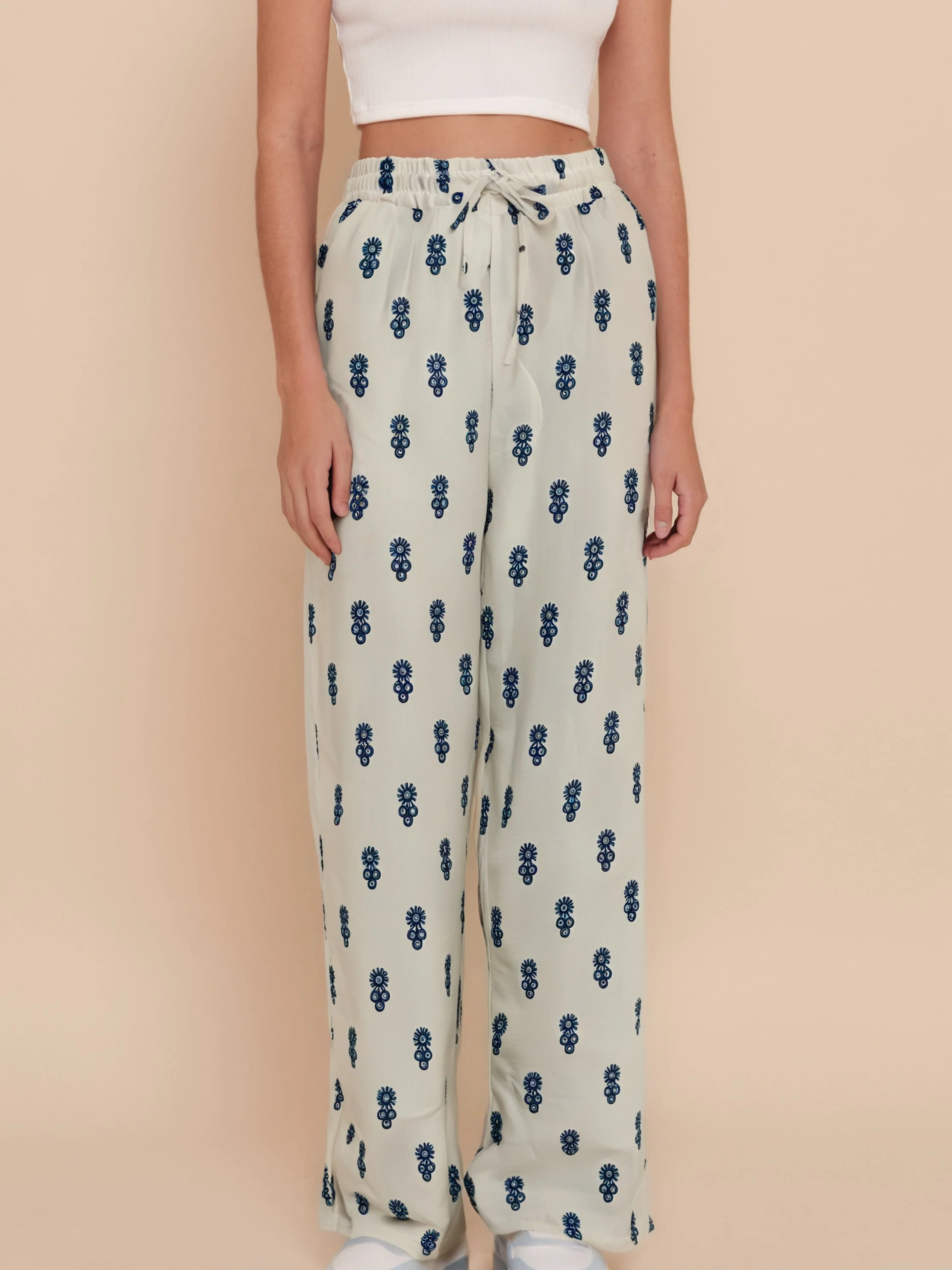 Pantalon d’été droit à imprimé bohème - Image 6