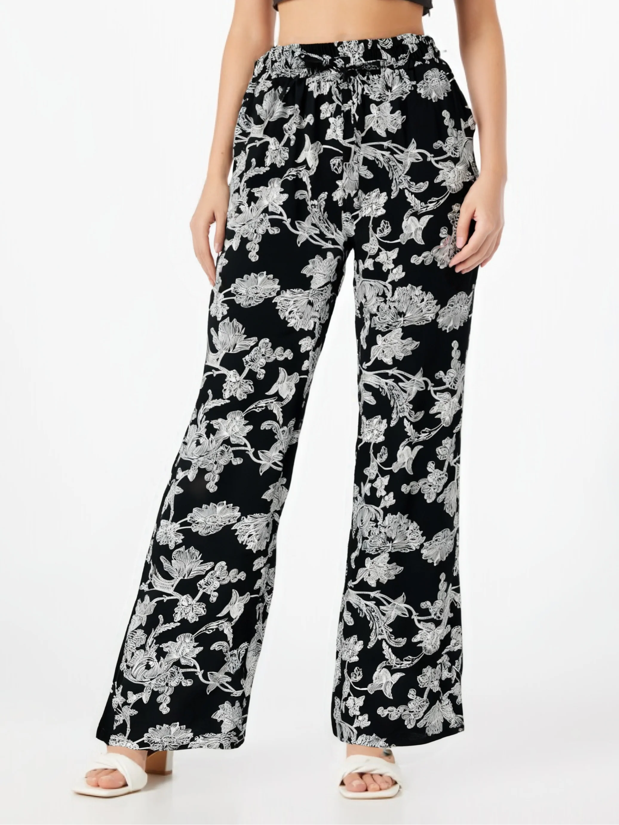 Pantalon d’été droit à imprimé fleuri - Image 3