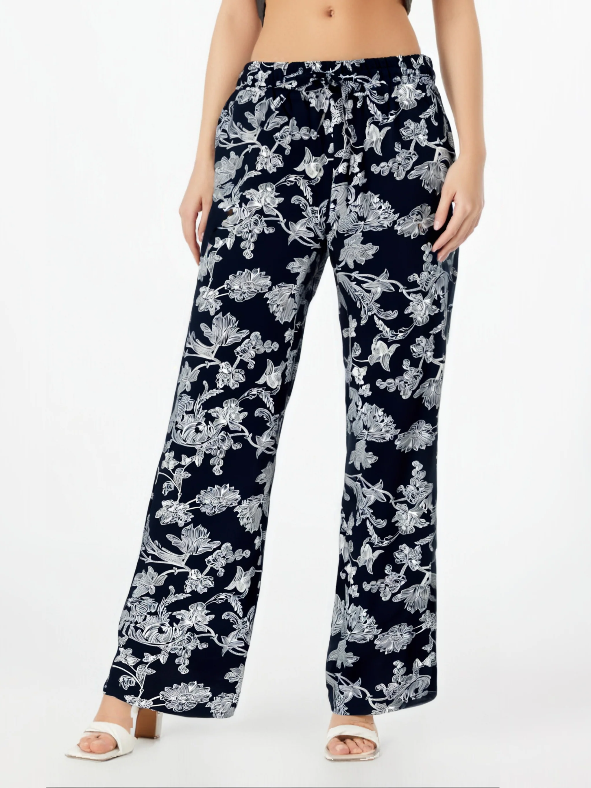Pantalon d’été droit à imprimé fleuri - Image 5