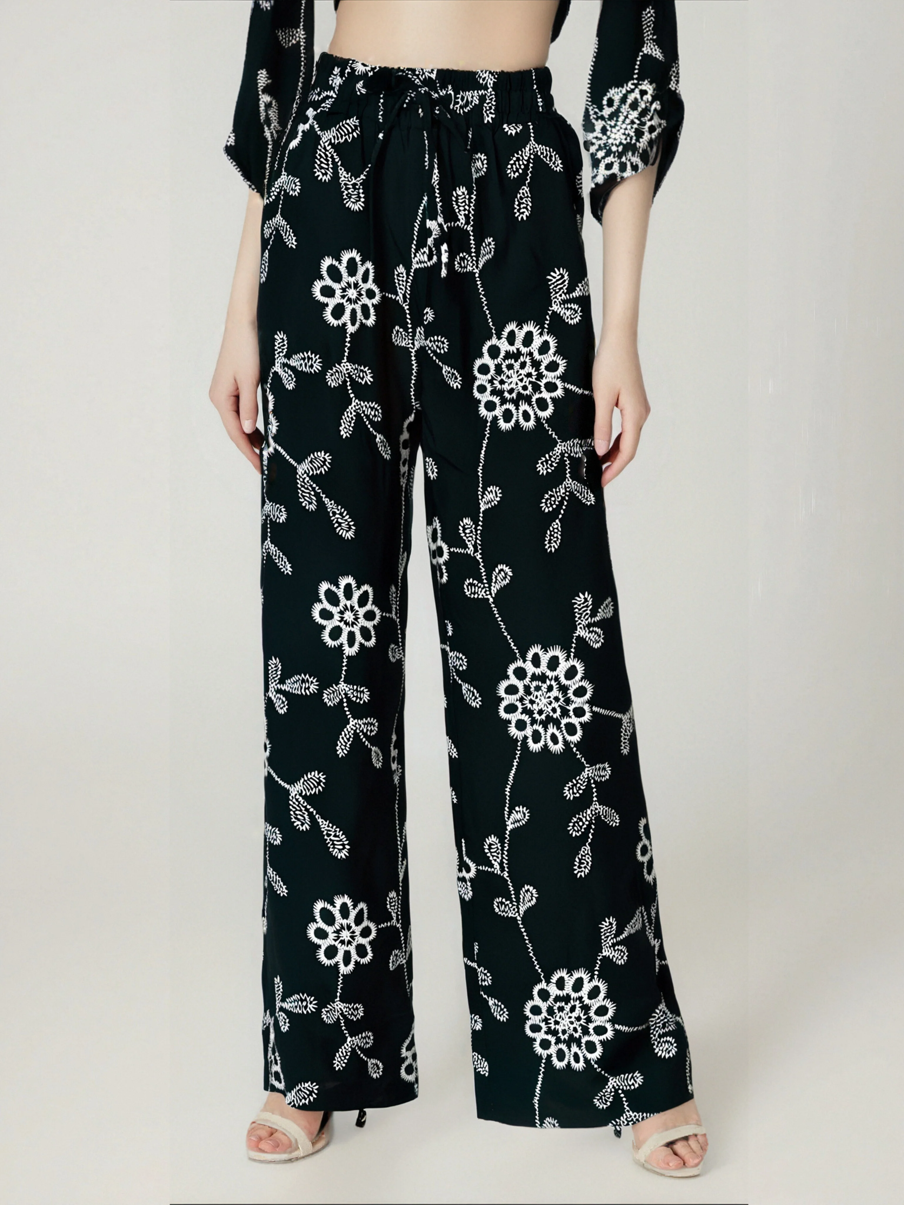 pantalon d’été droit à imprimé fleuri - Image 5