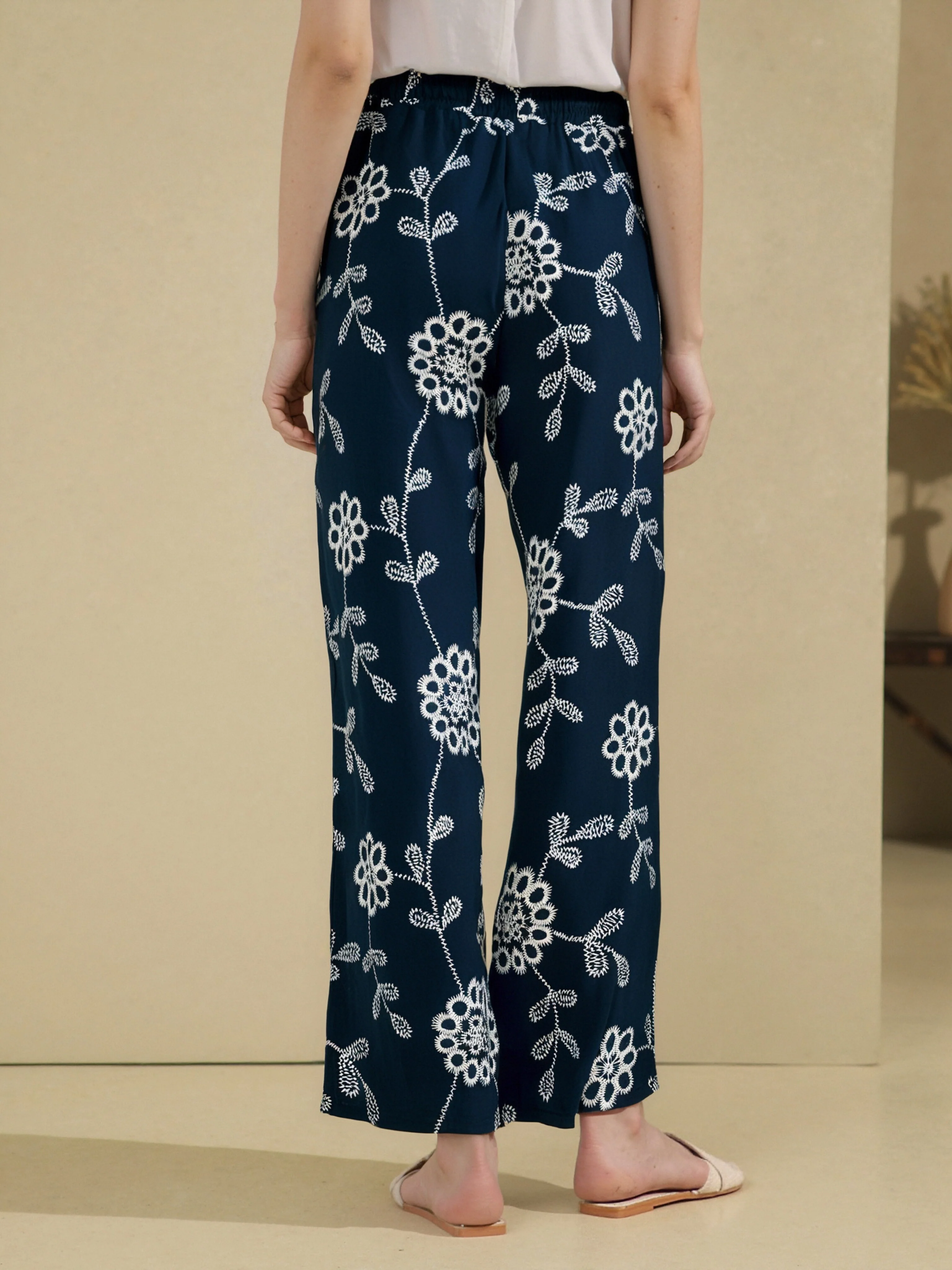 pantalon d’été droit à imprimé fleuri - Image 6