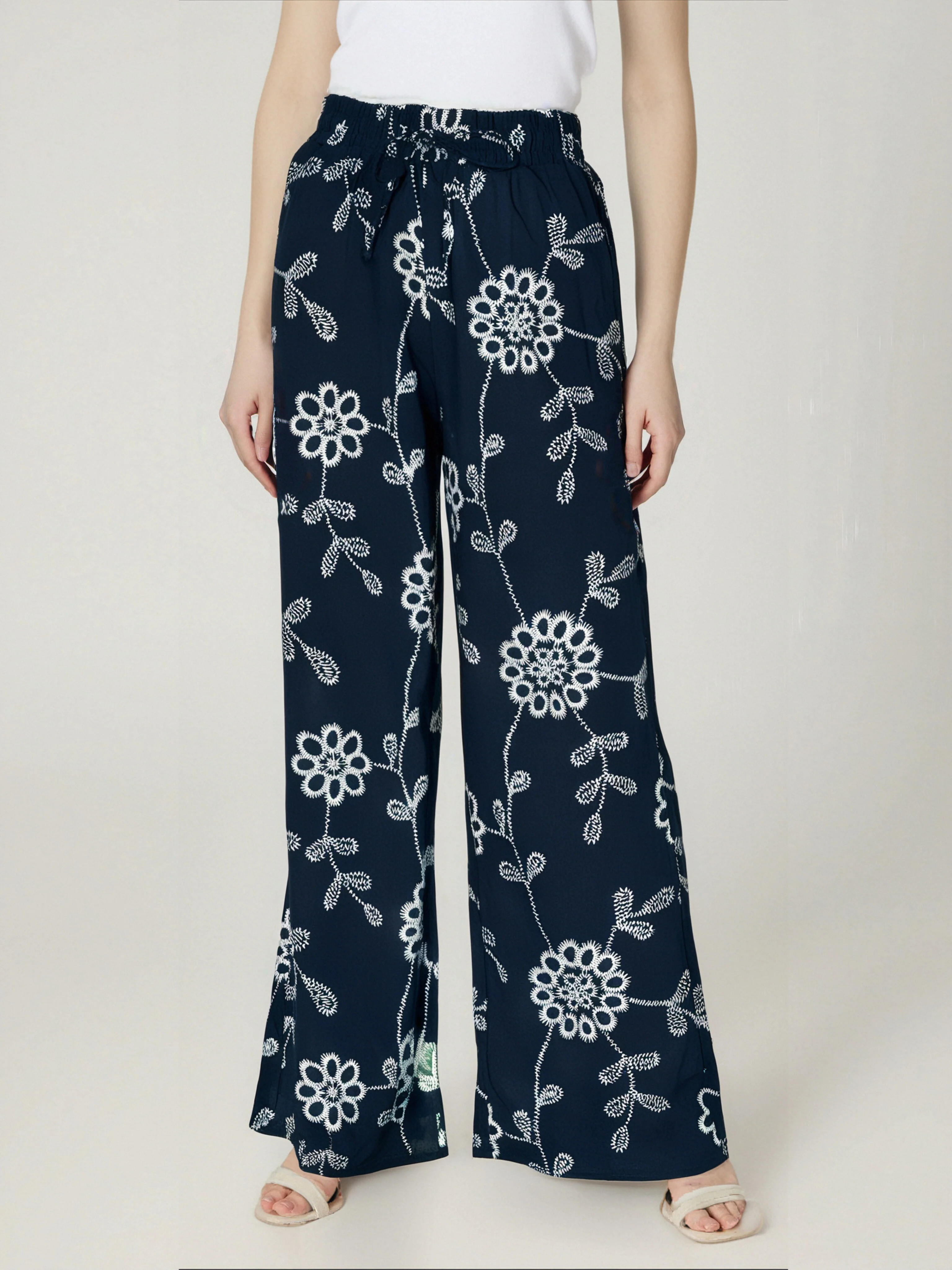pantalon d’été droit à imprimé fleuri - Image 7