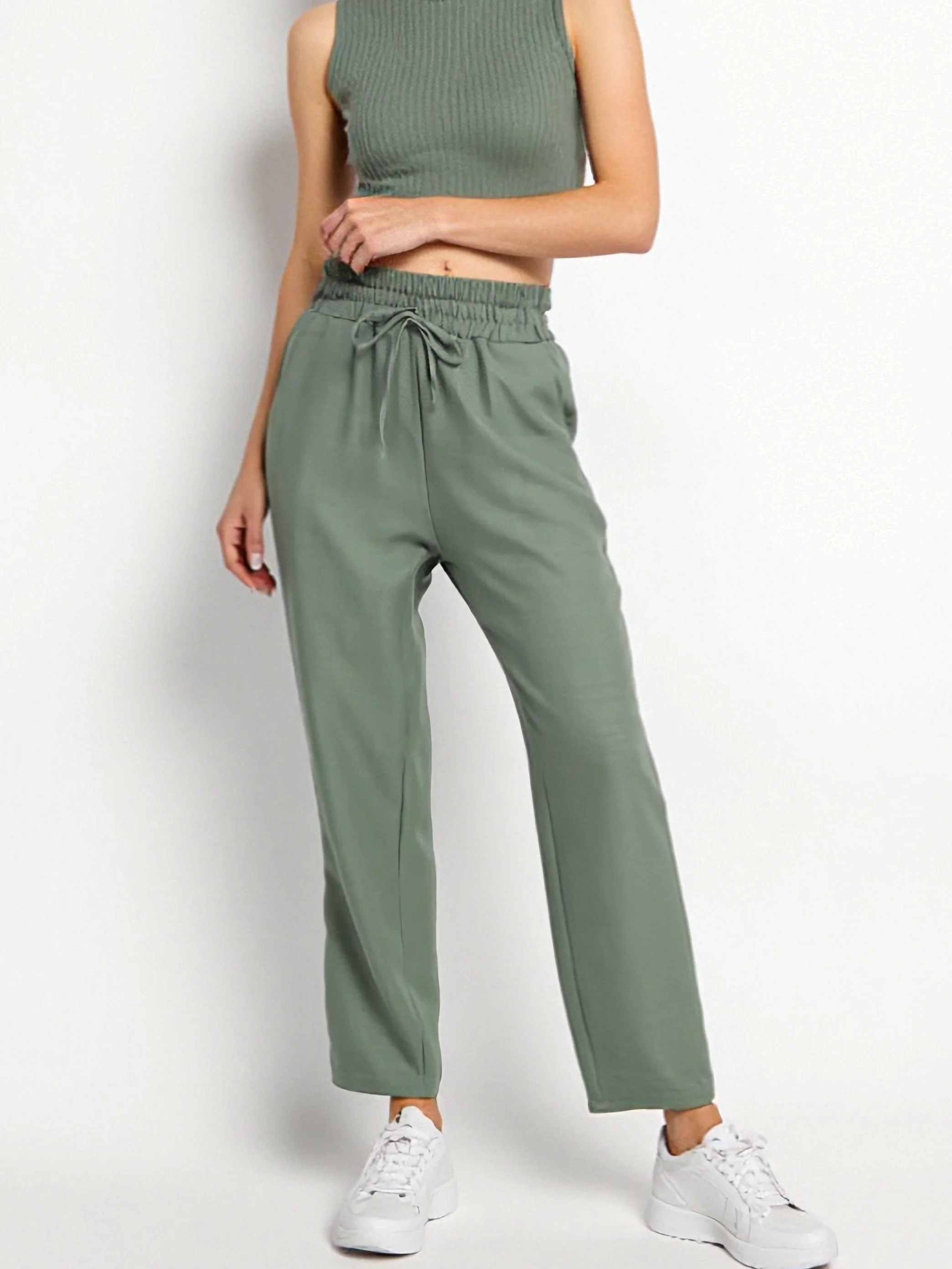 Pantalon d’été droit à taille élastique - Image 5