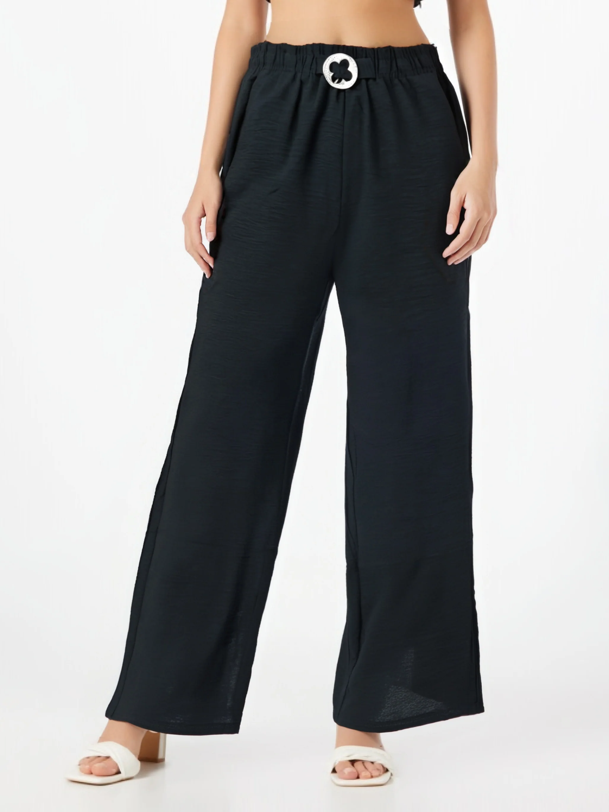 Pantalon d’été droit en tissu gaufré - Image 6