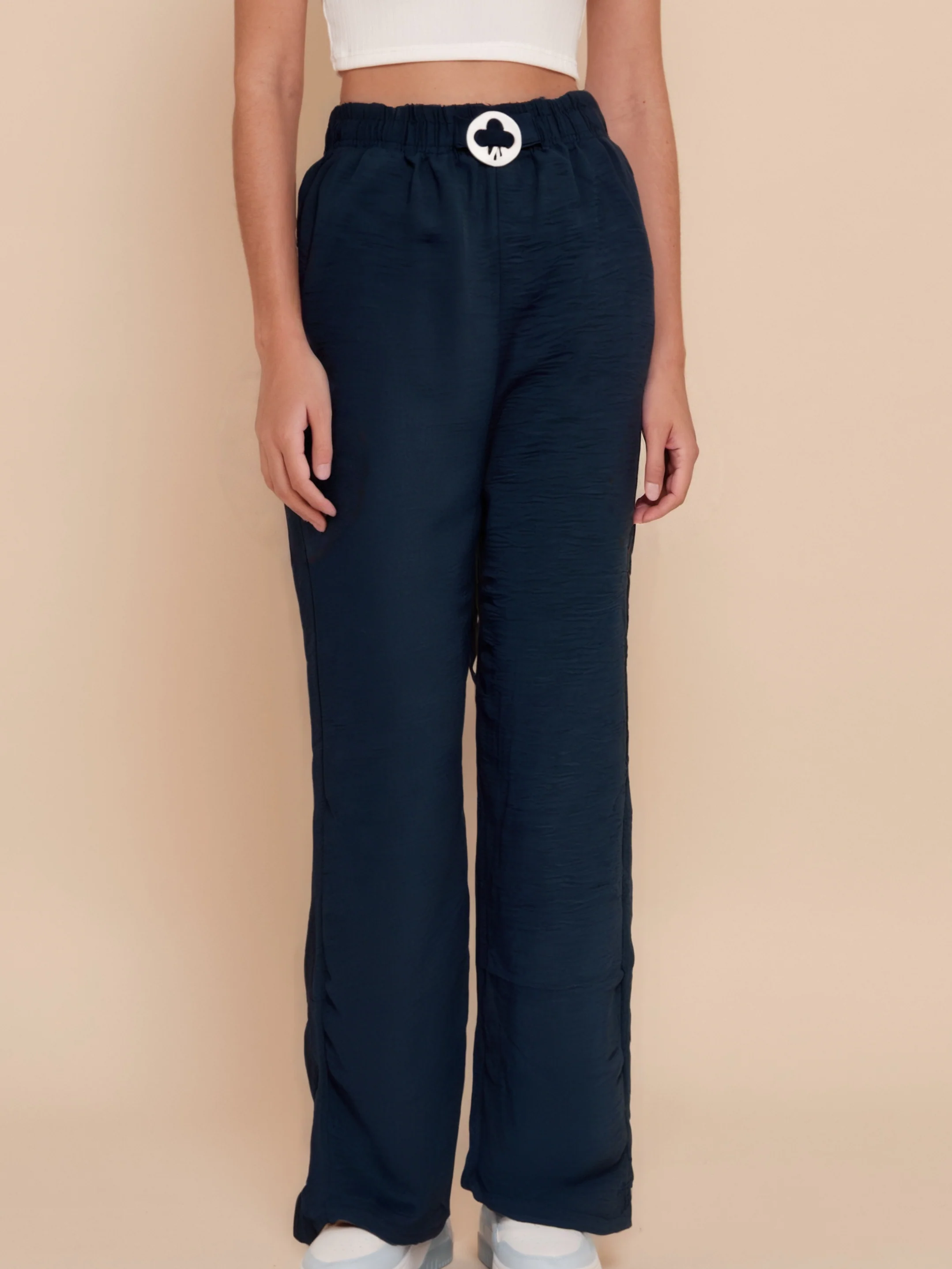 Pantalon d’été droit en tissu gaufré - Image 8