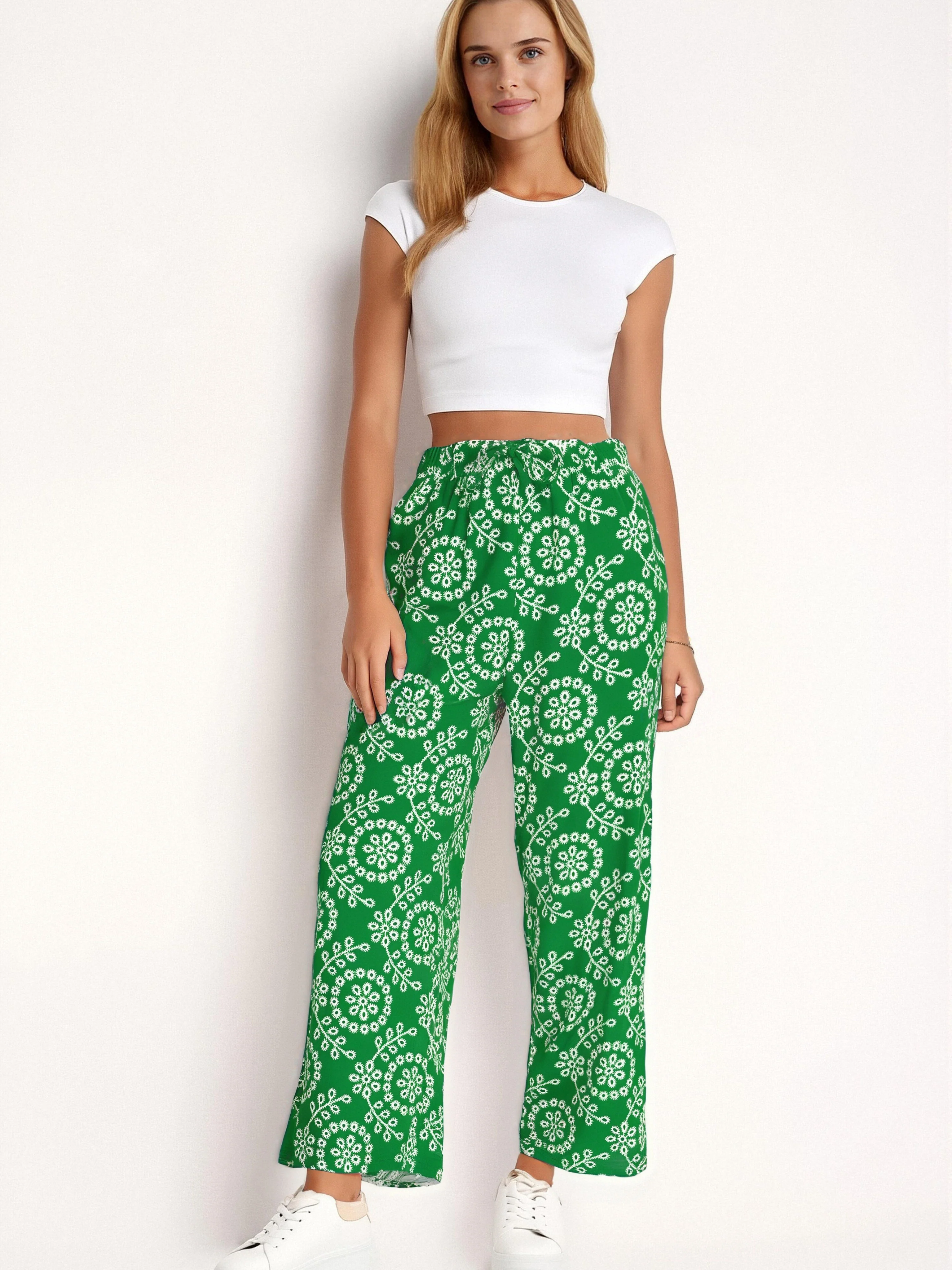 Pantalon d’été femme à droite – imprimé floral - Image 6