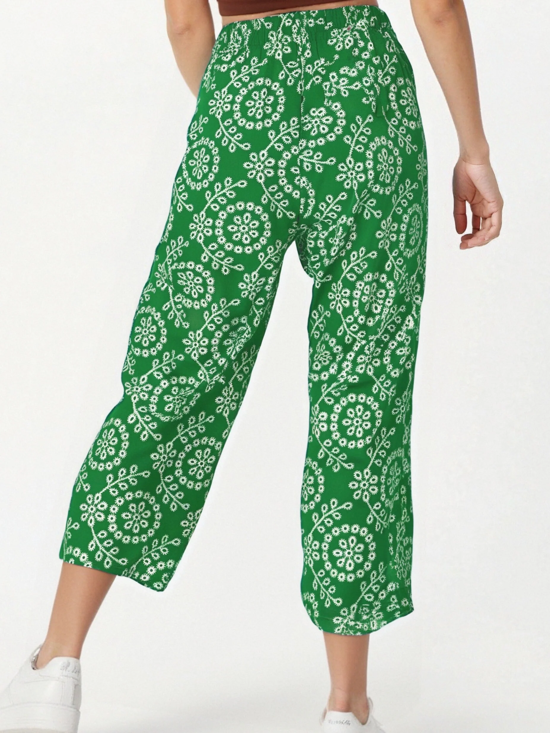 Pantalon d’été femme à droite – imprimé floral - Image 7
