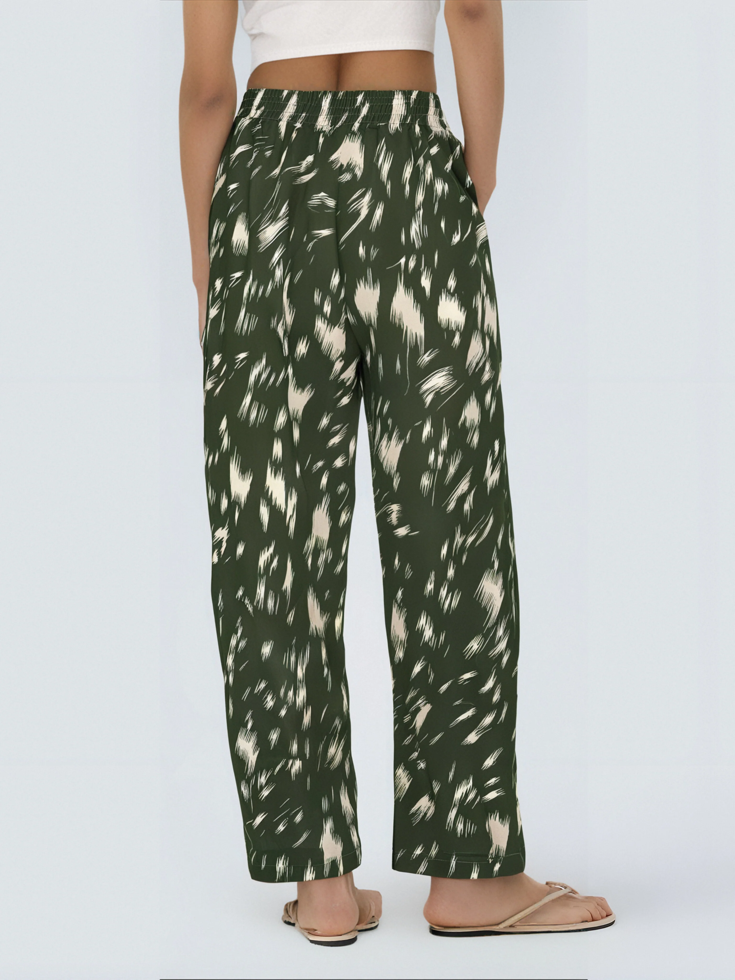Pantalon Décontracté Imprimé Abstrait - Image 3