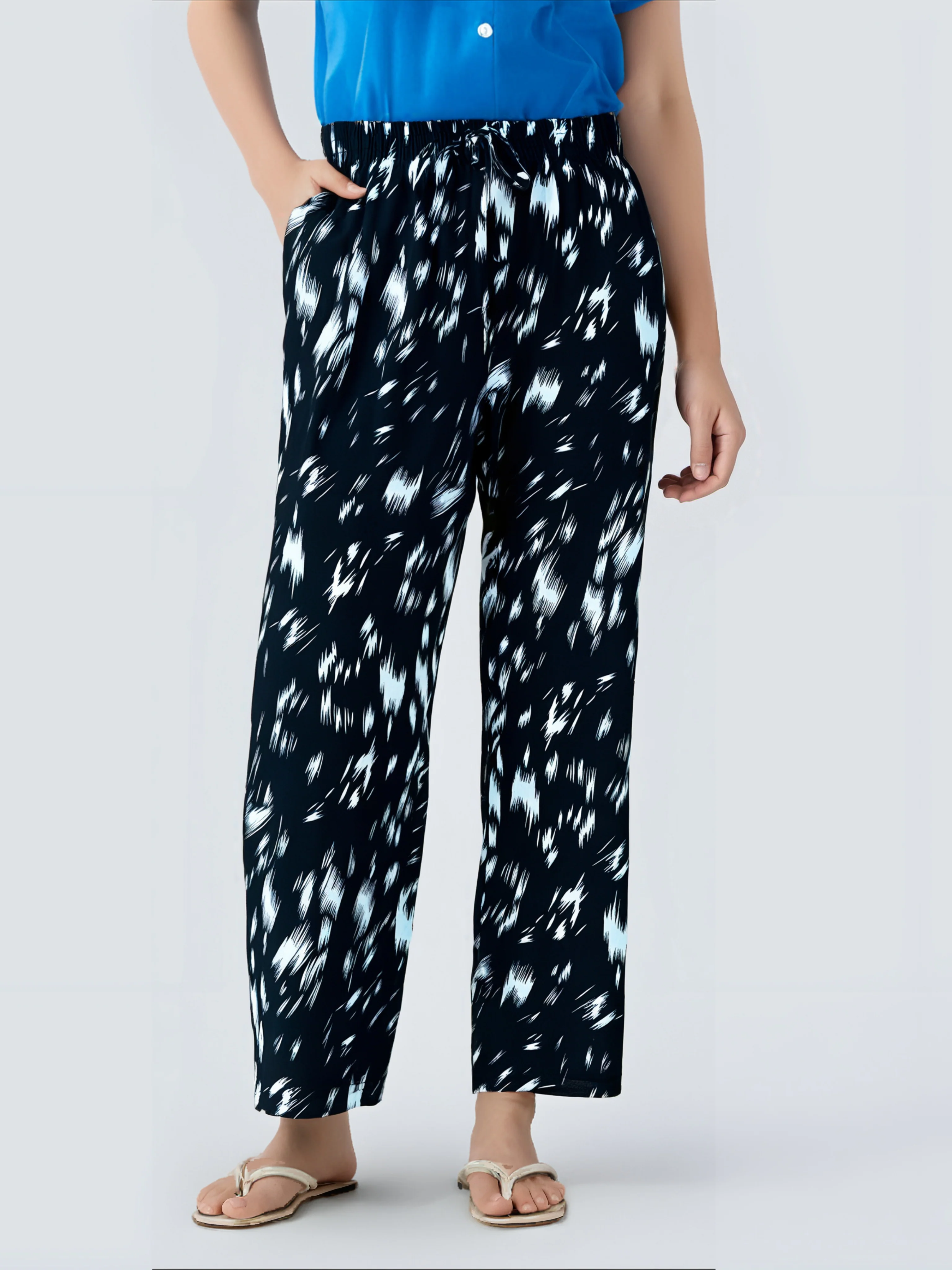Pantalon Décontracté Imprimé Abstrait - Image 4