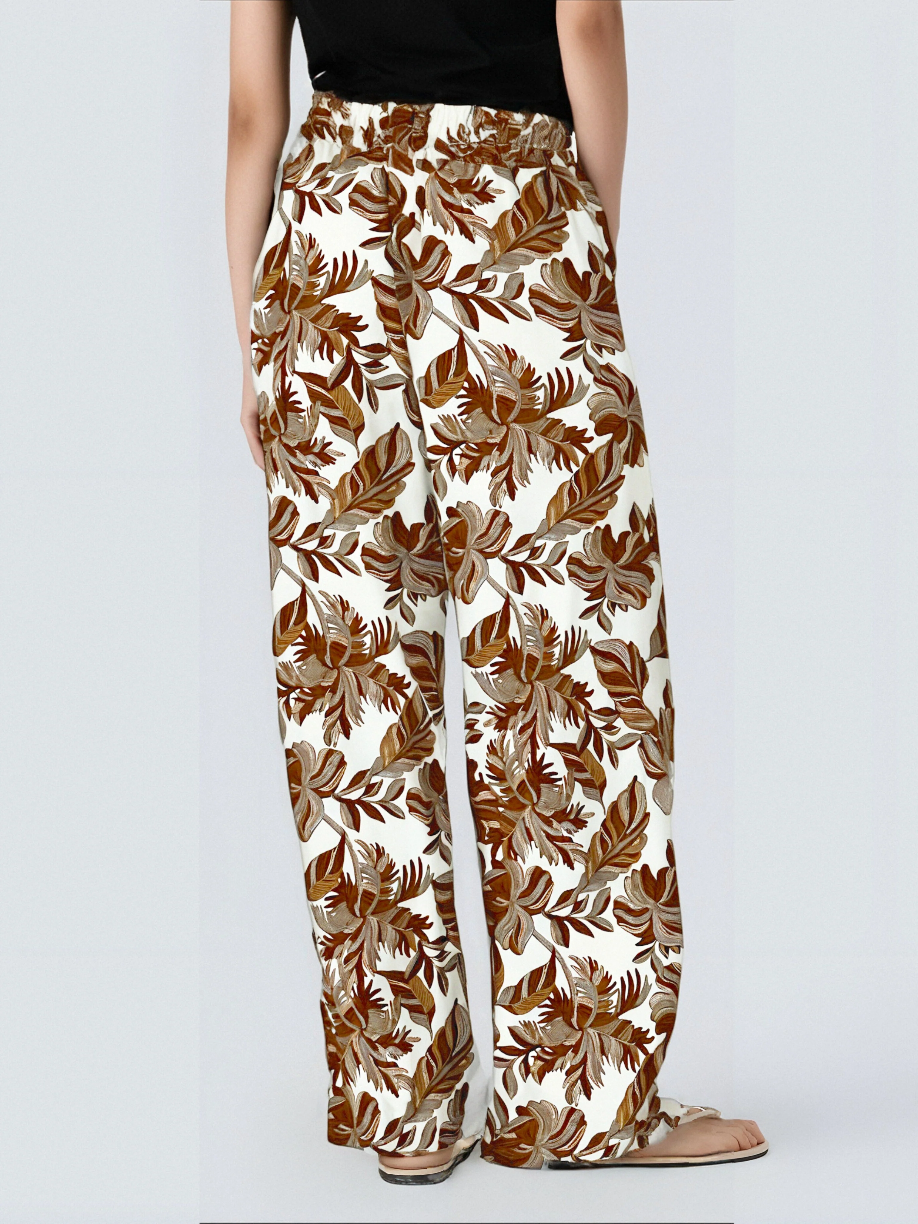 Pantalon Décontracté Imprimé Tropical - Image 3