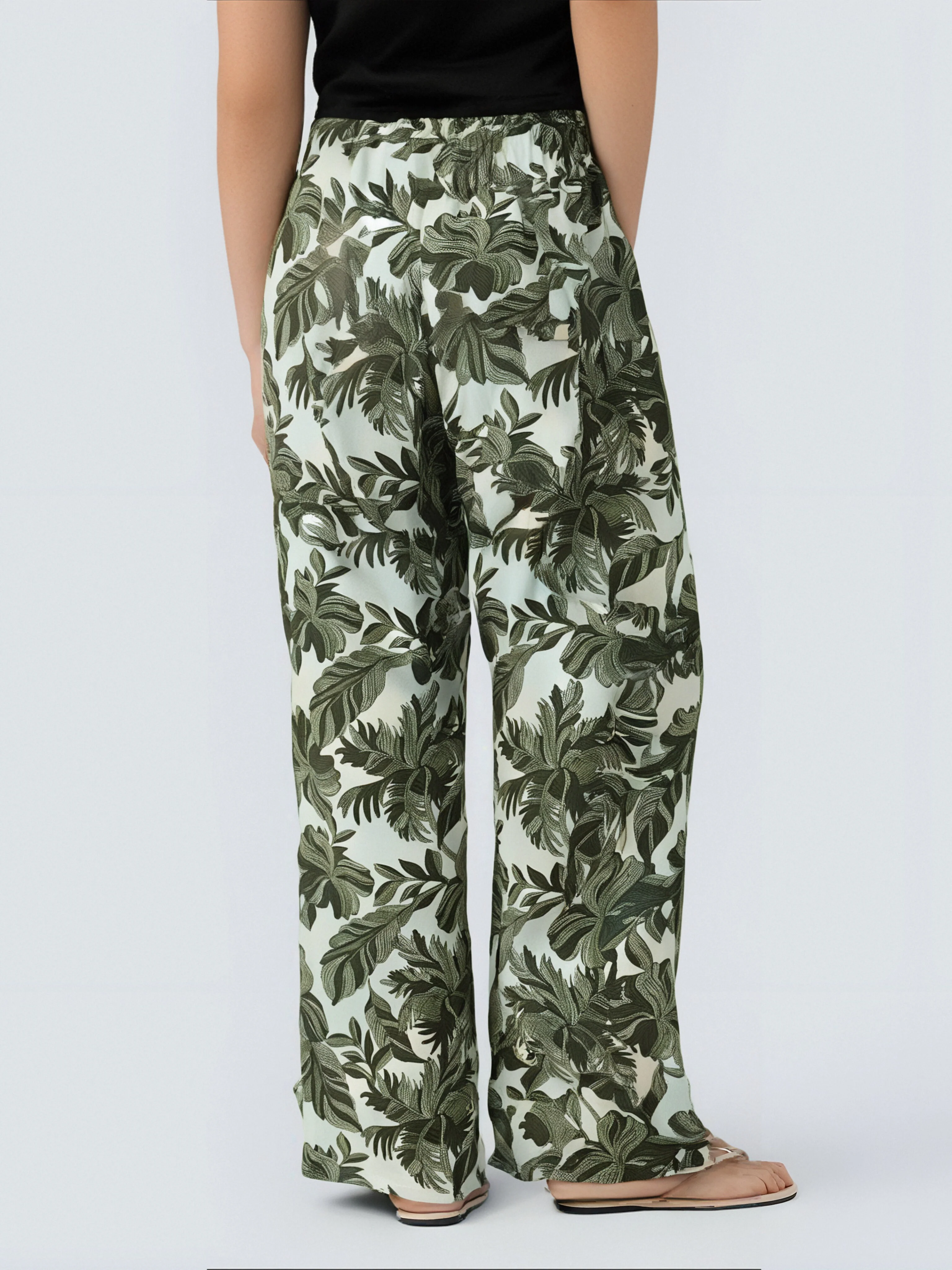 Pantalon Décontracté Imprimé Tropical - Image 5