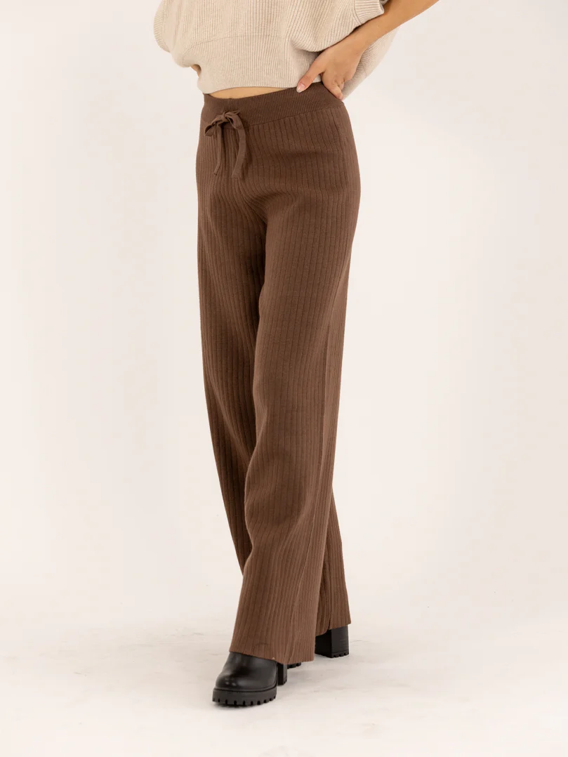 Pantalon droit en maille élastique - Image 11