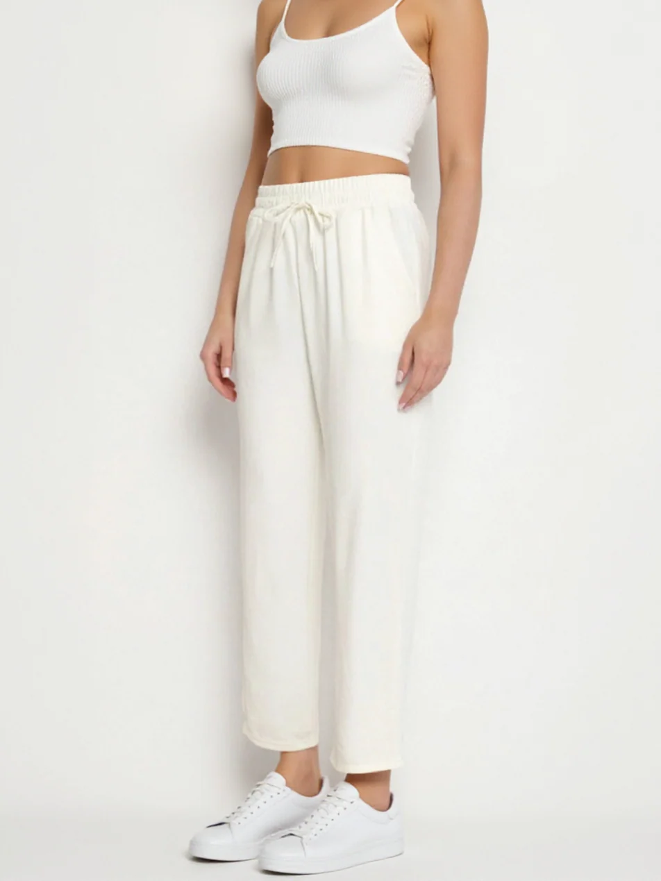 Pantalon droit en tissu doux - Image 13
